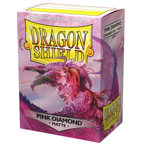 Dragon Shield - Матовые розовые протекторы 100 штук