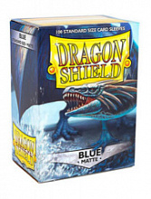 Dragon Shield - Протекторы матовые синие 100 штук