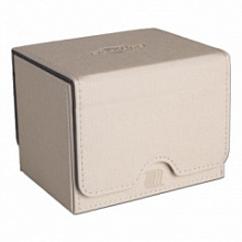 Blackfire Convertible Premium Deck Box Single Horizontal 100+ Standard Size Cards - White